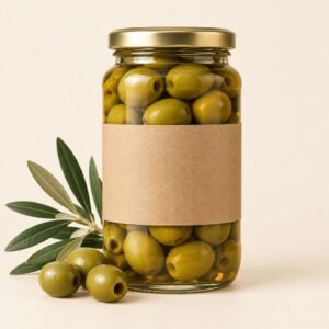 Olive Verdi Siciliane Sotto Olio – con nocciolo